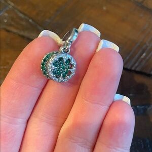 NWOT Lucky Four Leaf Clover Dangle Charm Sterling Silver 925